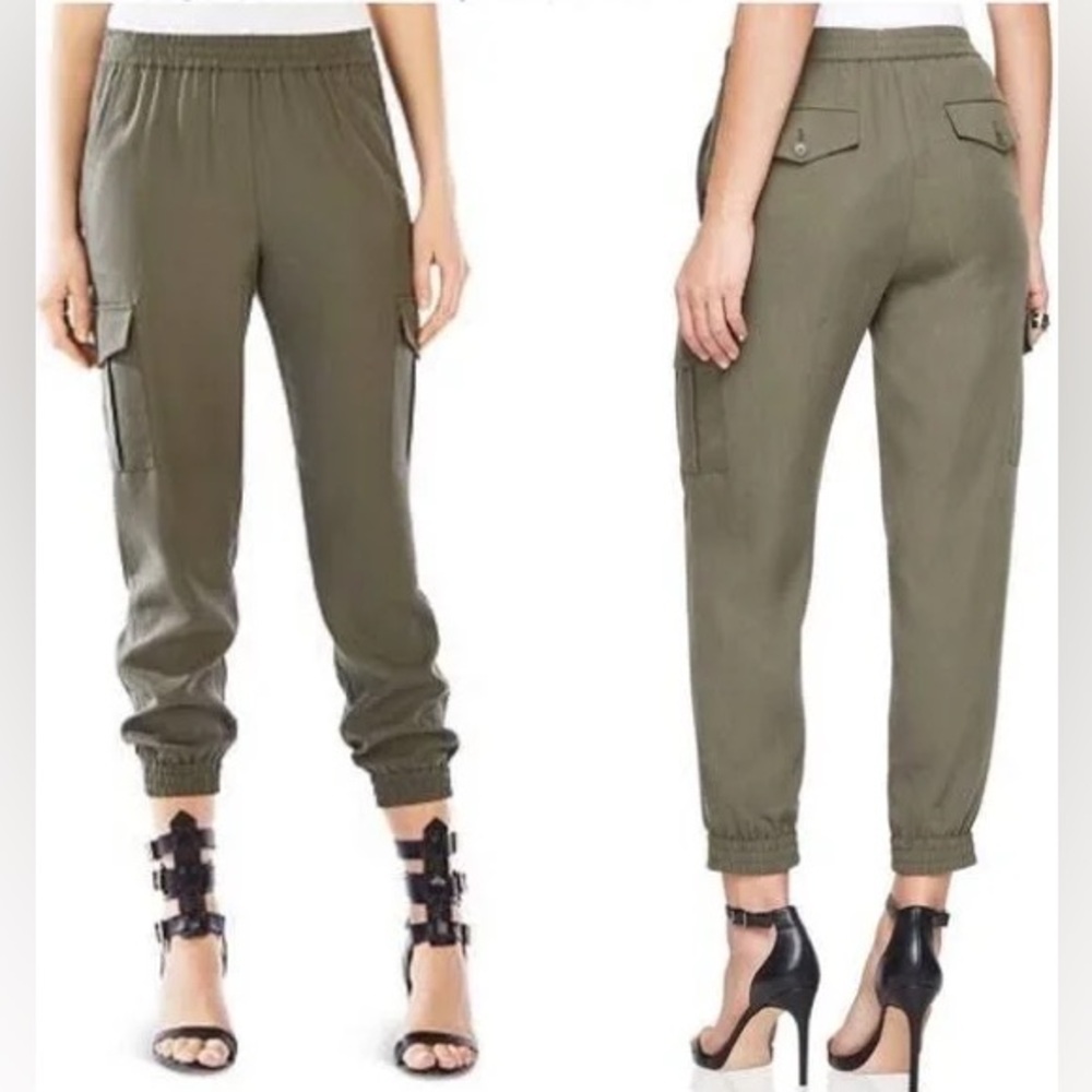 BCBGMAXAZRIA Army Green Cain Jogger Pants Size Medium